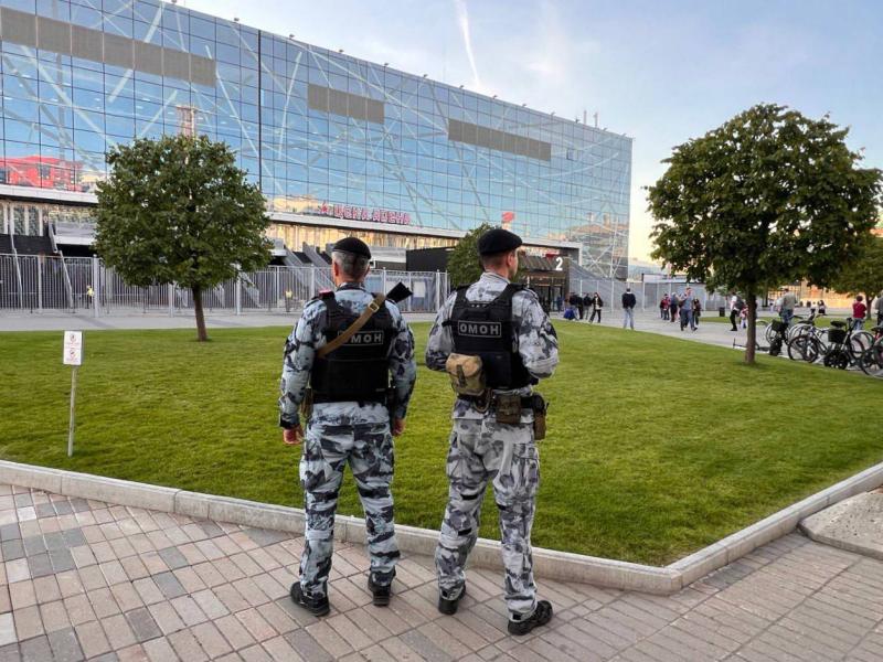 Безопасность хоккейного матча в Москве обеспечена при содействии Росгвардии